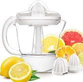 Bol.com Royalty Line® CP25287 Elektrische Citruspers - 0.7 Liter - Praktisch Sinaasappelpers Elektrisch - Wit aanbieding