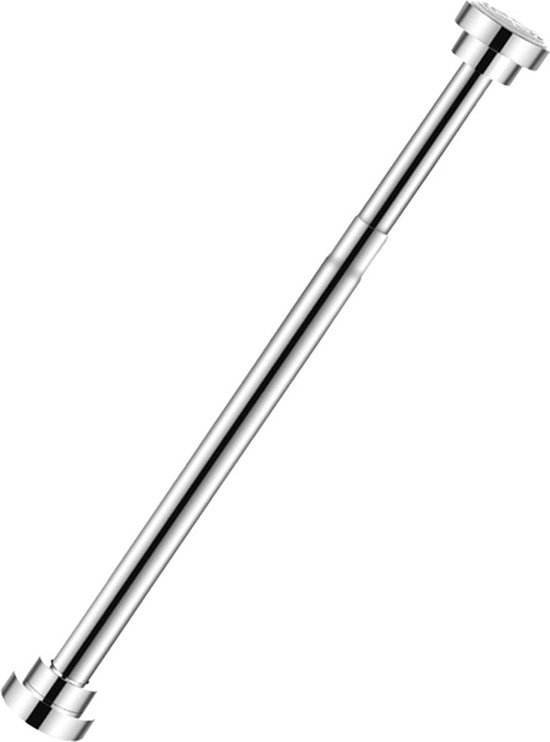 WAENLIR 112cm-210cm Uitschuifbaar Rail, Regelbare Kleren Rail Pool met Eindcontactdozen