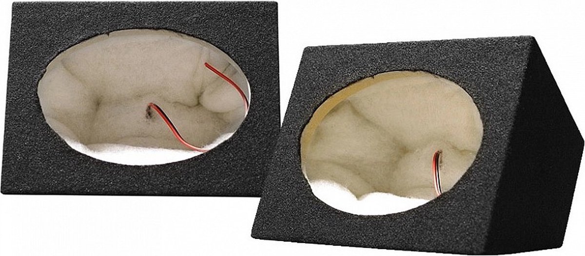 Gas Audio Power 6x9 Speakerbox Set - Compacte MDF Behuizing voor Krachtig Geluid