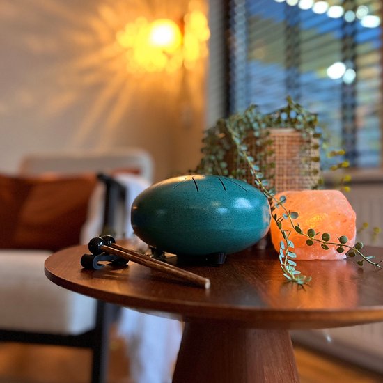 Orakl ® - Tongue Drum Echo Zeegroen - Inclusief lesboek - Handpan ø 16 cm - Tongue Drum - Handpan Drum - Steel Tongue Drum - Klankschaal - Geluidstherapie van Orakl — afbeelding 3