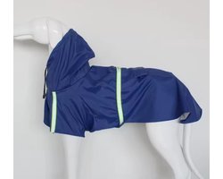 Honden regenjas - XXL- Blauw - Dunne stevige regenjas - Jasje - Regenjas - Waterproof jas - Hondenkleding - Hondenjas