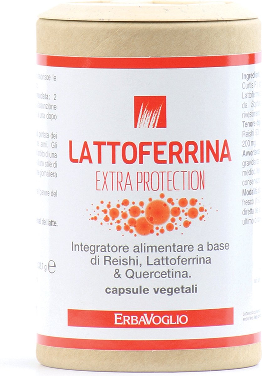 Goedkoopste Lactoferrine Extra bescherming 60 capsules - 545mg | Erbavoglio