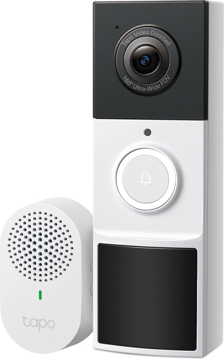 Tapo D210 draadloze video deurbel op batterij - 2K Video - Zonder Abonnement - IP65 - Slimme deurbel