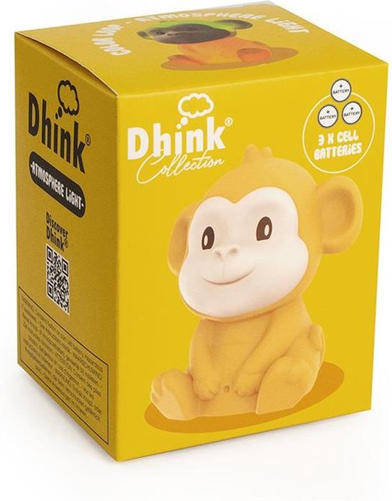 Dhink - Nachtlampje aap - siliconen materiaal