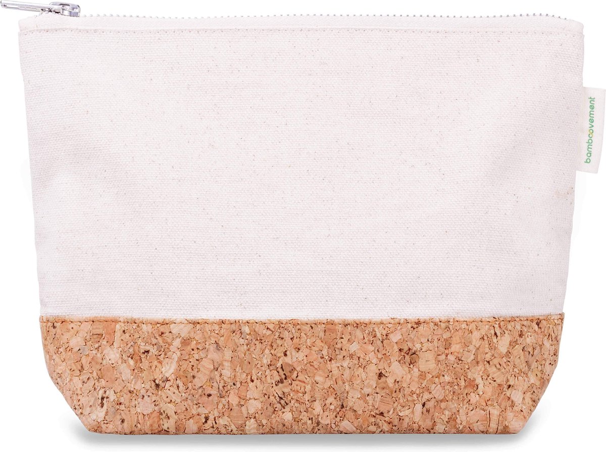 Bamboovement Luxe Toilettas - Katoen & Kurk - Duurzaam & Stijlvol - Unisex