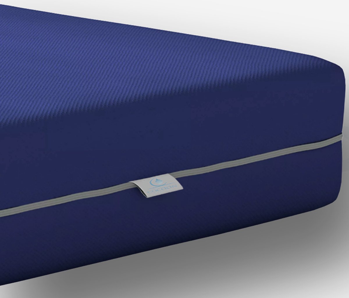 Cocoon Dreams Zorgmatras - 90x200 - 20 CM - Waterdichte Incontinentie matras - Afritsbaar / Wasbaar - Koudschuim HR - Zacht Blauw