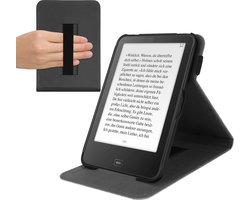 kwmobile hoes geschikt voor Tolino Vision 1 / 2 / 3 / 4 HD - Cover in lichtgrijs met handgreep - Vilt design