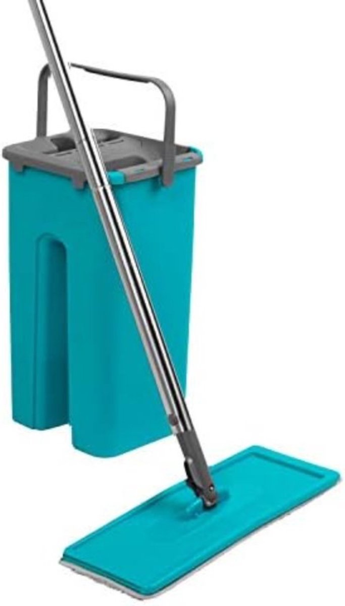 Goedkoopste Vloermop Met Emmer - Complete Set Met Steel - Voor Efficiënt Schoonmaken