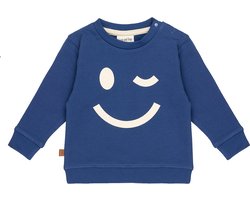 Frogs and Dogs - Smile Big Logo Sweater Baby | Twilight blue - Katoen - Maat 68