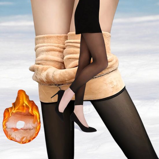 Fleece gevoerde legging voor vrouwen warme thermische winterpanty hoge taille dikke plus size broek comfort mode zachte onderjurk sport yoga gym broek, Grijs, S