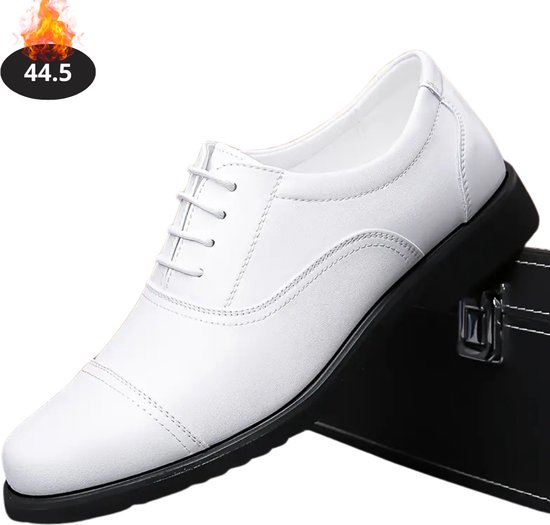 Hitmars Derby Homme Chaussure Cuir Chaussure Ville Oxford Brogues Chaussures à Lacet Derbies Costume Vernis Habillées Mariage 1-Noir EU 39