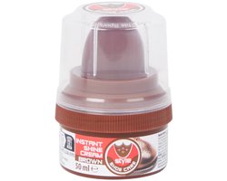 Bruine Schoenpoets - Professionele Verzorging voor Leer & Nubuck - Voedt en Beschermt - 50 ml