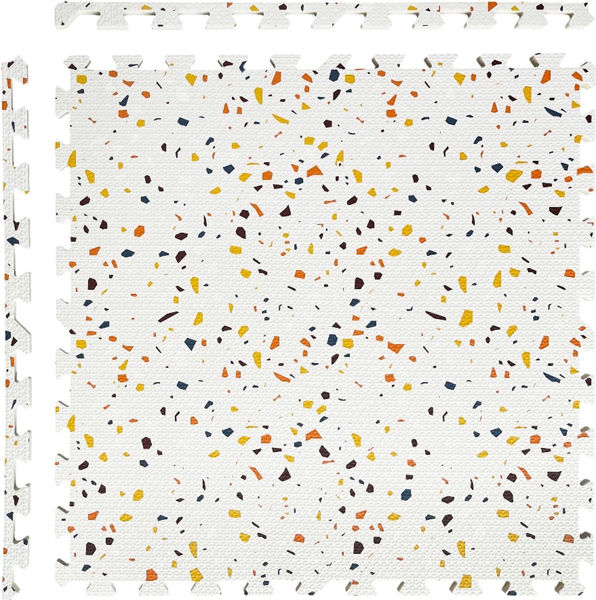NilaFee™ - Speelkleed - Speelmat - Puzzelmat - Baby - Foam - 120 x 180 cm - Uitbreidbaar - Yoga mat - Fitnessmat - Vloerbeschermer - Orange Terrazzo — afbeelding 10