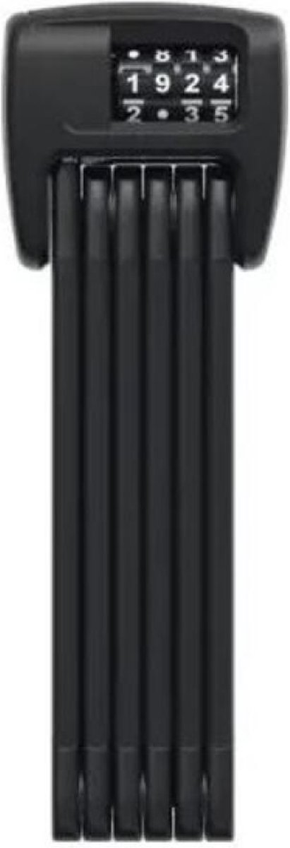 Fietsslot ABUS Vouwslot - BORDO™ 6000C - Security level 10 - zwart - 90 cm - Geschikt voor elektrische fietsen en stadsfietsen