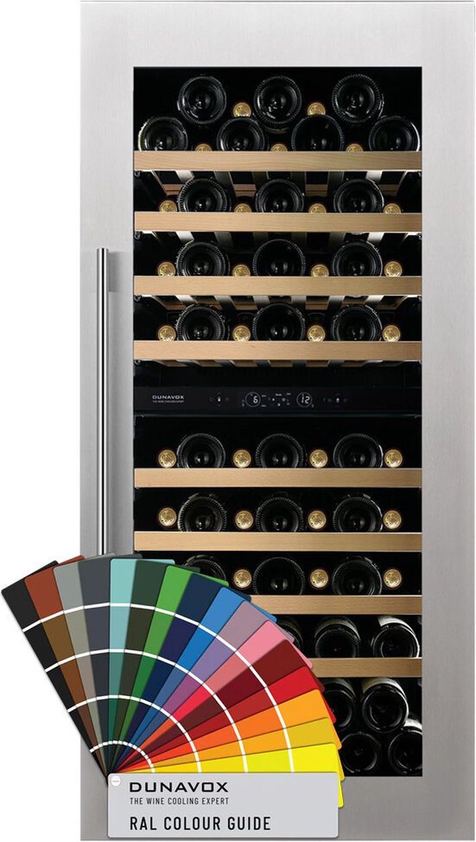 Dunavox Spirit-70 Wijnkoelkast DVS-70.185DC 2 Zones RAL Kleur RAL Kleur