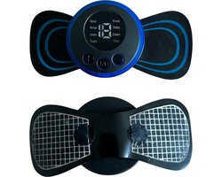Mini Massage Apparaat EMS – Spiertraining en bloedsomloopstimulatie met 8 patronen, 19 intensiteitsniveaus. Inclusief kleefpad voor gerichte spieractivatie. Ideaal voor herstel, ontspanning en verlichten van spierpijn na training.