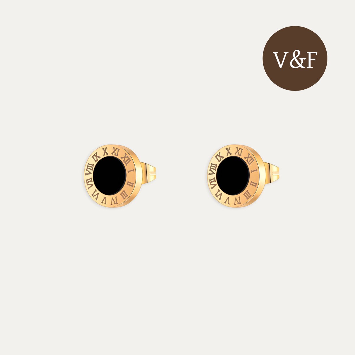 V&F Oorbellen dames goudkleurig - Oorbellen dames - Oorbellen goudkleurig - Sieraden