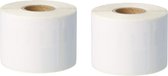 Label Tape Geschikt voor Dymo 99012 | 89 mm x 36 mm | S0722400 - Wit - 260 etiketten per rol - 2 stuks - Geschikt voor Dymo LabelWriter 310, 320, 330, 400, 450 en 4XL series