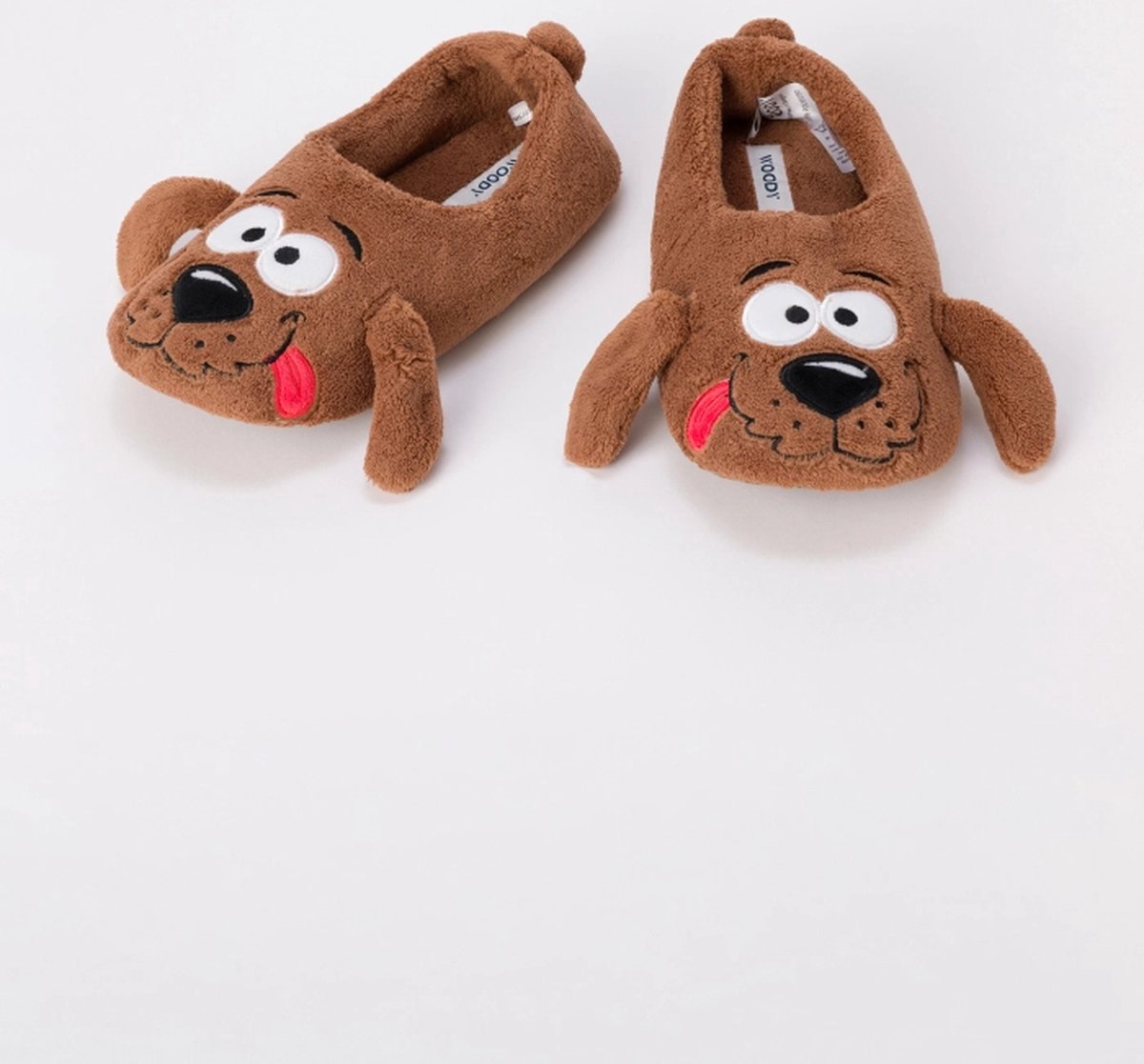 Woody pantoffels laag bruin labradoodle 242-10-WSE