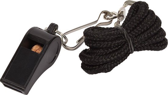 Knaak Flûte + Cordon - Sifflet d'Arbitre - Habillage - Zwart