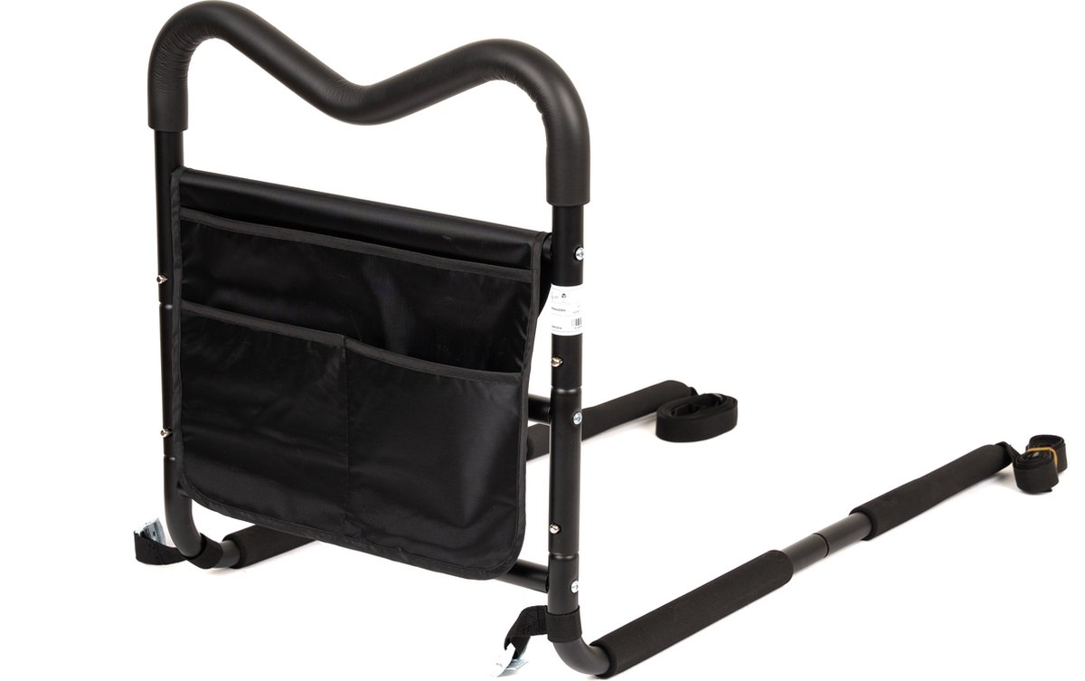 Goedkoopste Homecare Innovation® Bedbeugel / Bedsteun – Zwart met Zachte Handgrepen – Voor Veilig In- en Uitstappen