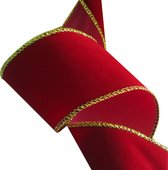 Fluweel Donker Rood Goud
