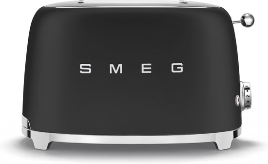 SMEG TSF01BLMEU - Broodrooster - Mat Zwart - 2x2 - 950W - 6 niveaus