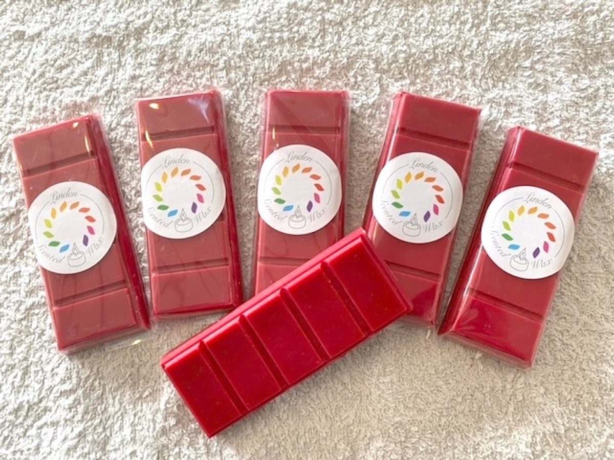 Waxmelts MISTLETOE KISSES waxmelt KERST kerstmis geur - Linden - handgemaakt - 100% sojawax - aromatic - geurbrander - huisparfum