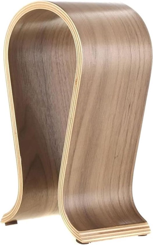Valiai Valiai houten hoofdtelefoonhouder voor het organiseren op het bureau, minimalistisch, stijlvol interieur detail in natuurlijke eikenkleur, ideaal hoofdtelefoon-hangercadeau voor gamers