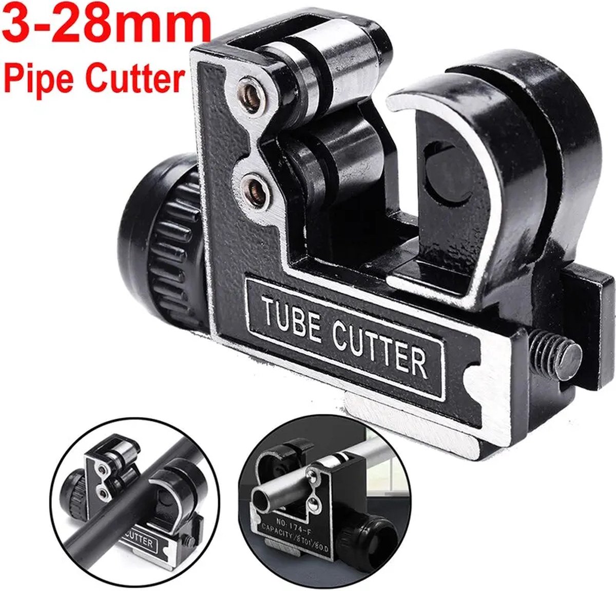 Miniatuur Handmatige Koperen Buissnijder Heise 3-28Mm 1/8 "Tot 1-1/8" Staal En Aluminium C Snijgereedschap Mini Metalen Kleine Snijder Toegang