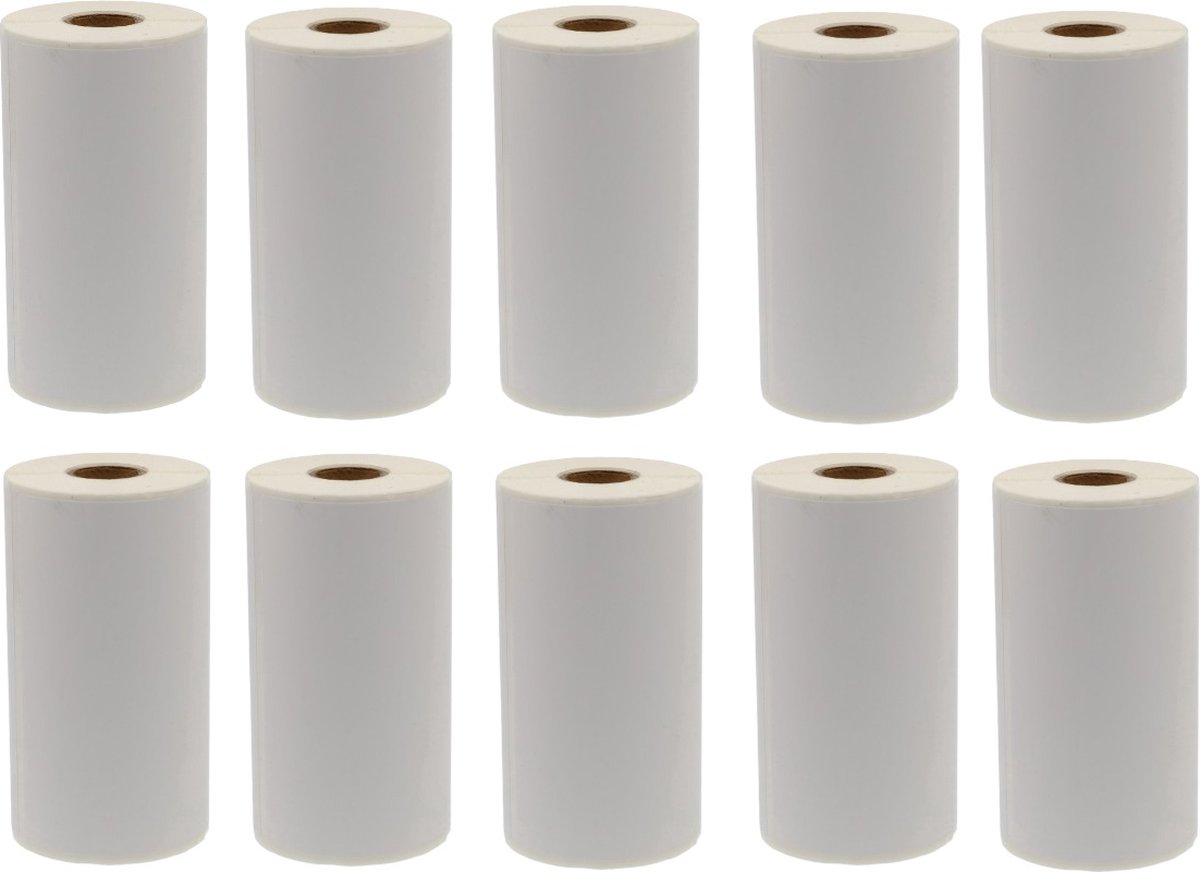 Label Tape Geschikt voor Zebra Labels 3005281-T | 102 x 150 mm | Wit Permanent - 110 Etiketten per Rol - 10 stuks - Geschikt voor: ZD420D GK420D ZD220 QL 420 (plus) QLn 420 ZQ630