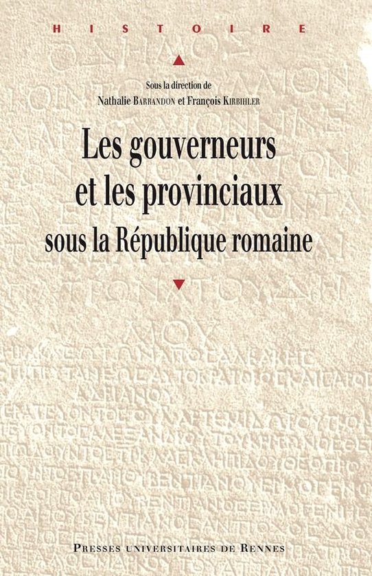 Histoire - Les gouverneurs et les provinciaux sous la Répub ... - cover