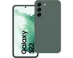 Cazy hoesje geschikt voor Samsung Galaxy S22 Hoesje - Color Backcover - Groen