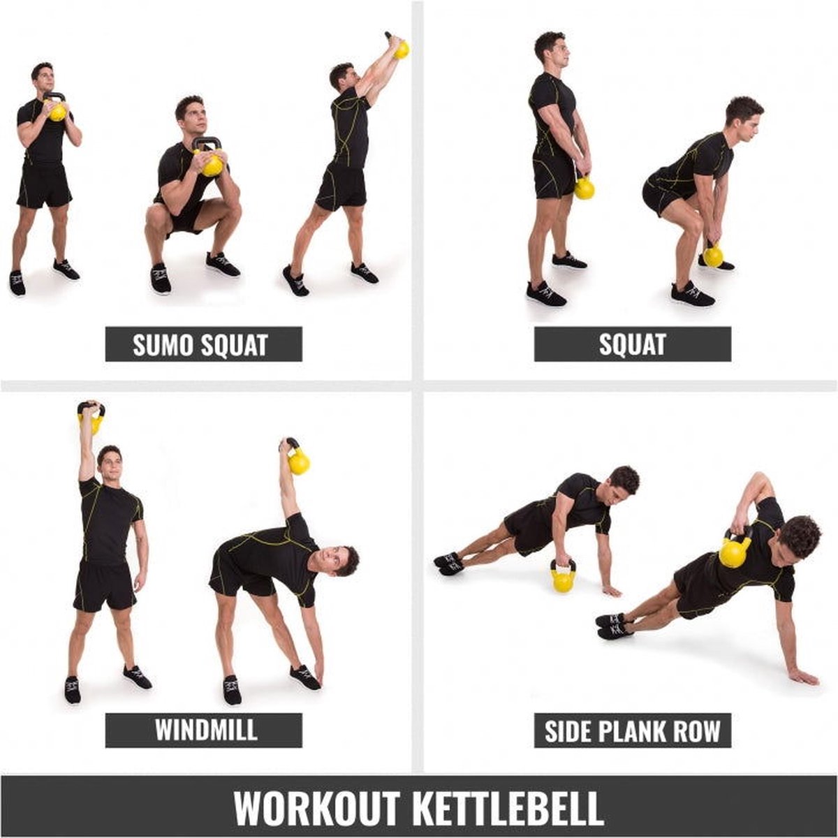 Gorilla Sports Kettlebell - Verstelbaar in gewicht - 8 tot 16 kg – foto 7