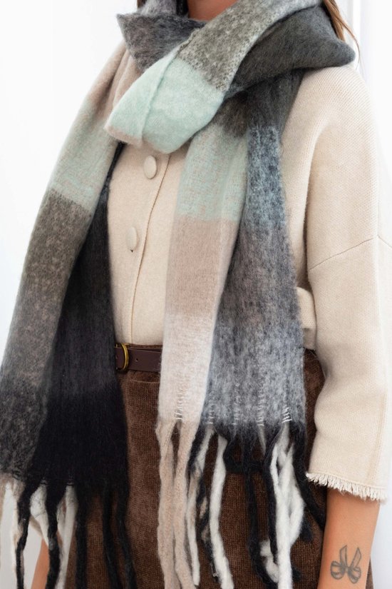 écharpe dames - écharpe dames hiver - mode - 250 cm - merveilleusement chaude et longue -