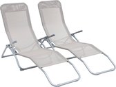 Bol.com sweeek - 2 opvouwbare ligbedden levito 141x57x935cm aanbieding