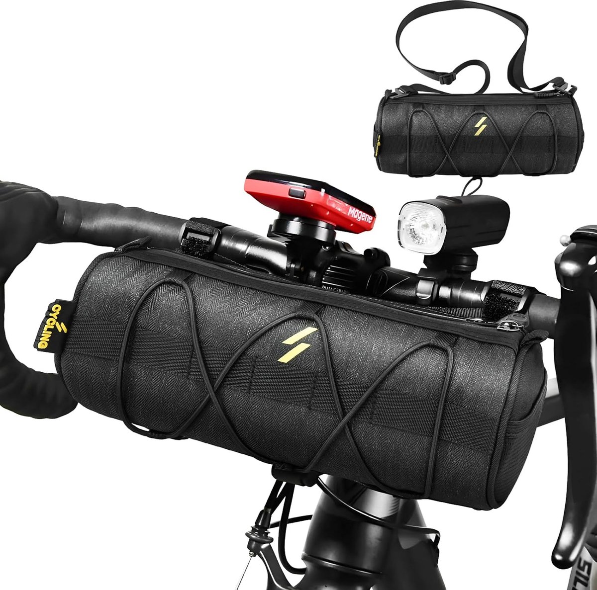 fietstas + bagagedrager - fietstas - 25 L - zwart
