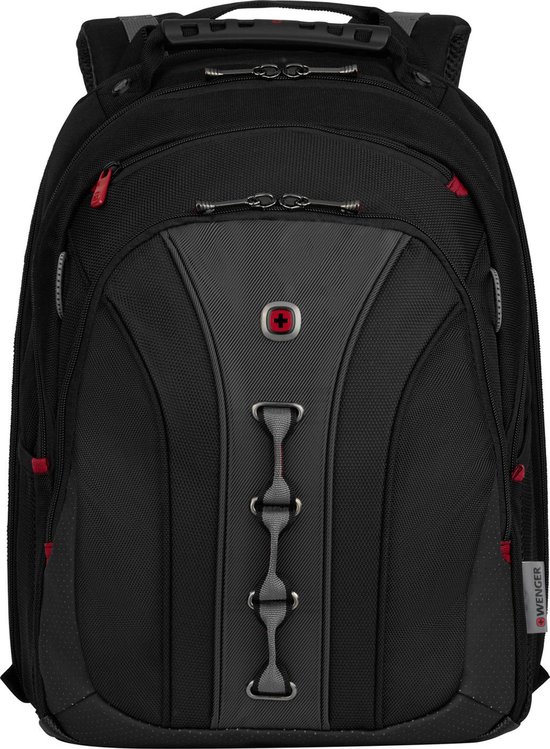 WENGER Sac à dos pour ordinateur portable Legacy 16'' Computer Backpack Black / Grey Noir Gris