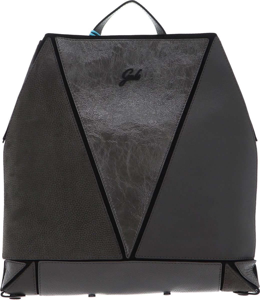 Gabs Leren Vrije tijd rugzak Naoko Momu Sendai Black Shoulder Bag Grafite Antraciet