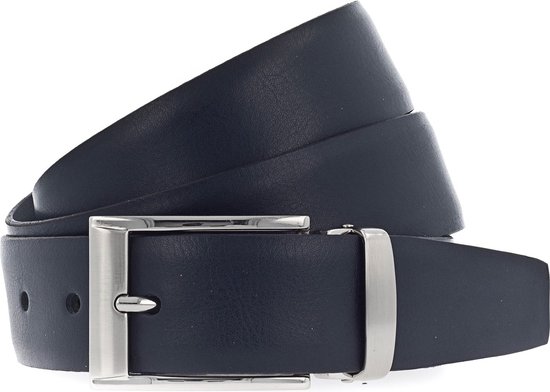 Vanzetti Cuir Ceinture Dresscode: Business 35mm Cambered Belt W95 Nightblue Bleu