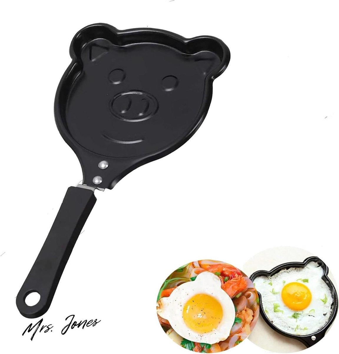 Mrs. Jones Non Stick Crêpe Pan Omelet Pan Mini Pannenkoekenpan Knorretvorm-Koekenpan Gebakken Ei Pan voor DIY Omeletten Pannenkoeken en Sandwiches Thuis Keuken .