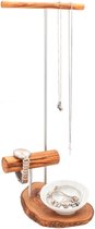 D.O.M. Sieradenhouder met Porseleinen Schaaltje – Elegant en Functioneel