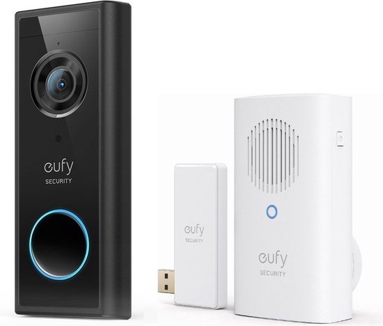 eufy Draadloze Video Deurbel S220 Bundel met Deurbelgong - eufy - €129,00