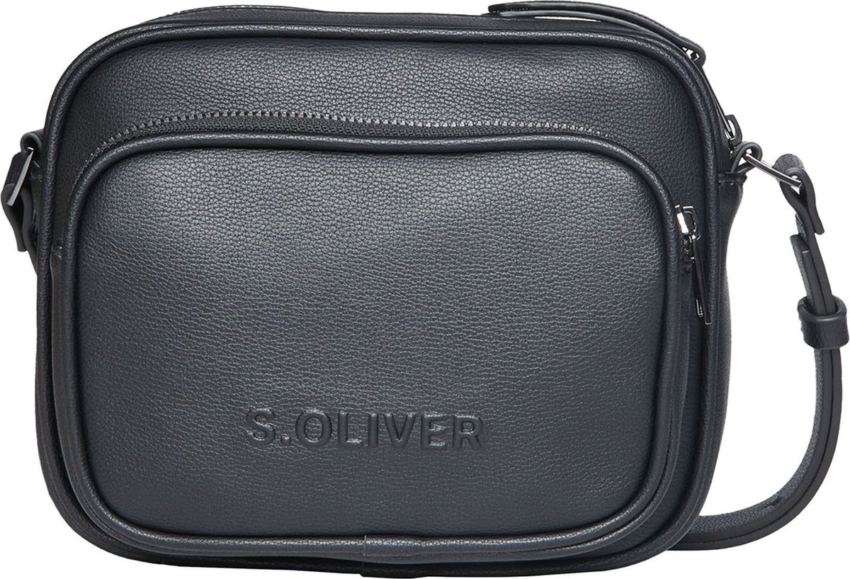 s.Oliver Schoudertas Crossbody Bag Grey / Black Zwart