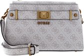 GUESS Sac à épaule bandoulière Aieta Society Crossbody Bag Dove Logo Écru