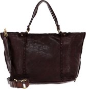 CAMPOMAGGI Leren Handtas Shopper Shopping Bag Moro Bruine