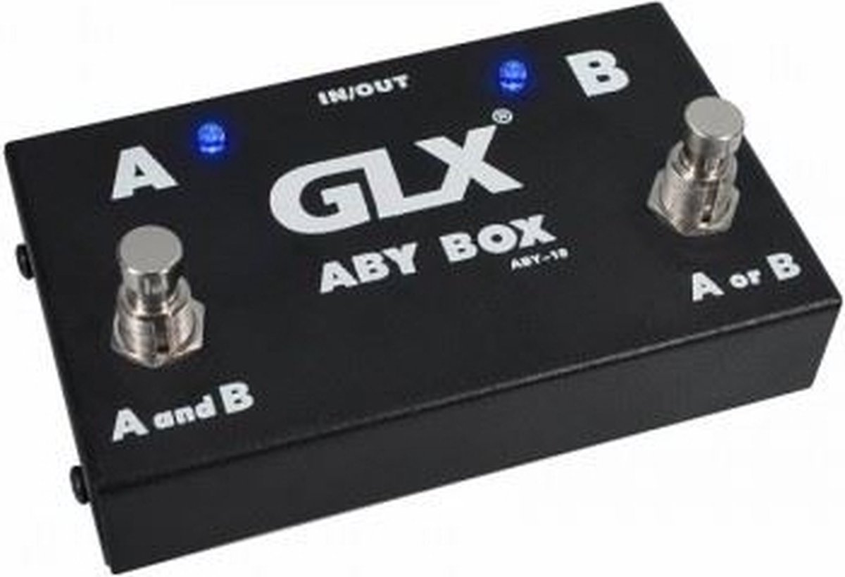GLX ABY‑10 Passieve ABY Switch Box – A/B & A+B Signaalrouter voor Gitaar, Bas en Audio