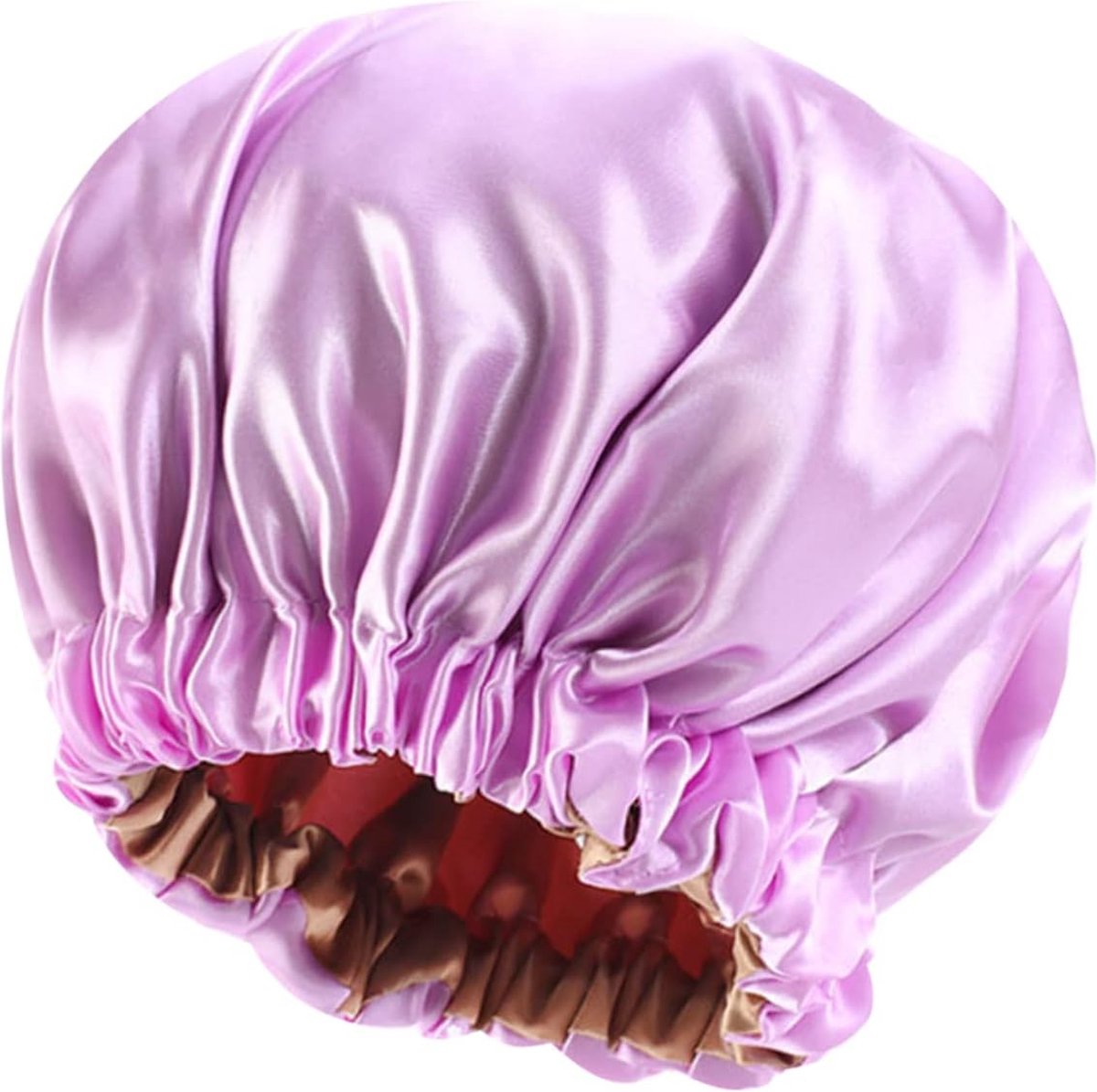 Professor Q -Bonnet van Satijn / Satin bonnet / Satijnen slaapmuts / Haar bonnet van Satijn / Nachtmuts voor krullen - Roze