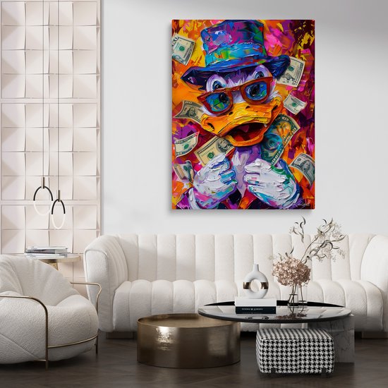 Peinture sur toile de Luxe Donald Smuck | 100x75 cm | Salle de séjour | Chambre à coucher | Bureau | Musique | Design | Art | Moderne | ** 4CM D'ÉPAISSEUR !