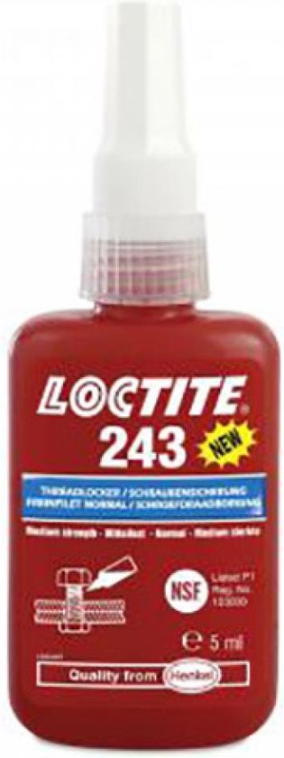 Colle frein filet Loctite 243 normal medium 5ml pour auto moto mécanique Neuf